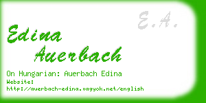 edina auerbach business card